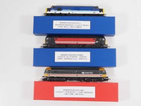 A group of unboxed HORNBY OO gauge diesel locomotives comprising classes 37 and 47 in various