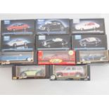 A group of 1:18 scale diecast cars by TCHIBO, MAISTO and others - VG/E in G/VG boxes (11)