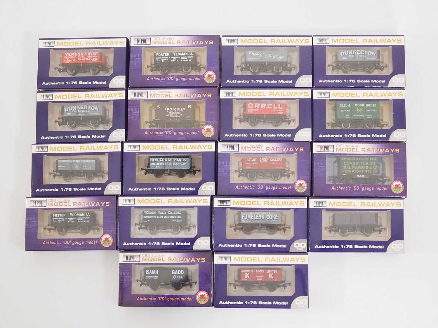A group of DAPOL boxed OO gauge wagons including mostly limited editions - VG/E in G/VG boxes (18)