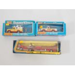 A group of CORGI and MATCHBOX Superkings Fire and Rescue trucks - VG in F/G boxes (3)