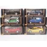 A mixed group of MAISTO 1:18 scale diecast cars - all as new - VG/E in VG boxes (6)
