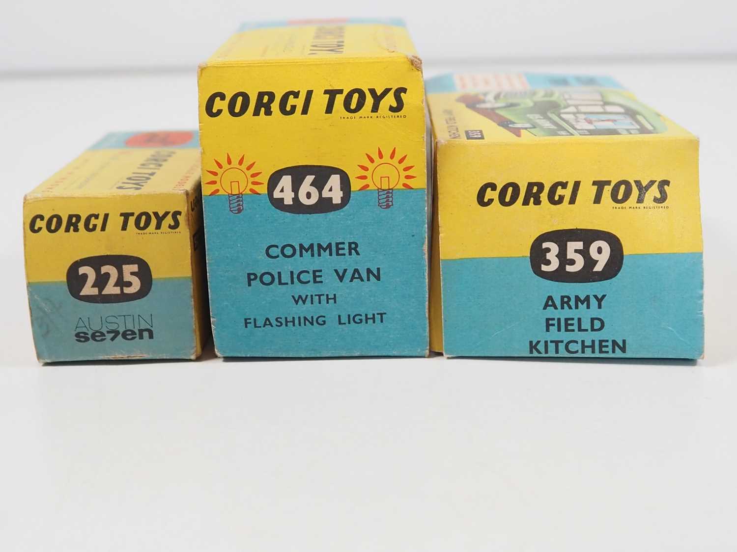 A group of CORGI diecast vehicles comprising a 225 Austin Seven, a 359 Army Field Kitchen and a - Image 5 of 5
