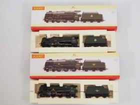 A pair of HORNBY OO gauge Royal Scot class steam locomotives comprising 'The Rifle Brigade' (DCC