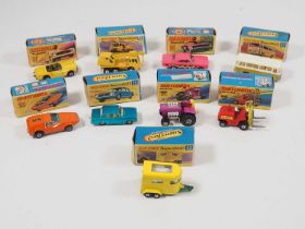 A group of MATCHBOX Superfast diecast cars and other vehicles in original boxes - G/VG in G/VG boxes