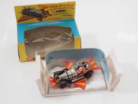 A CORGI 266 diecast Chitty Chitty Bang Bang, appears complete with all wings and figures - G/VG in