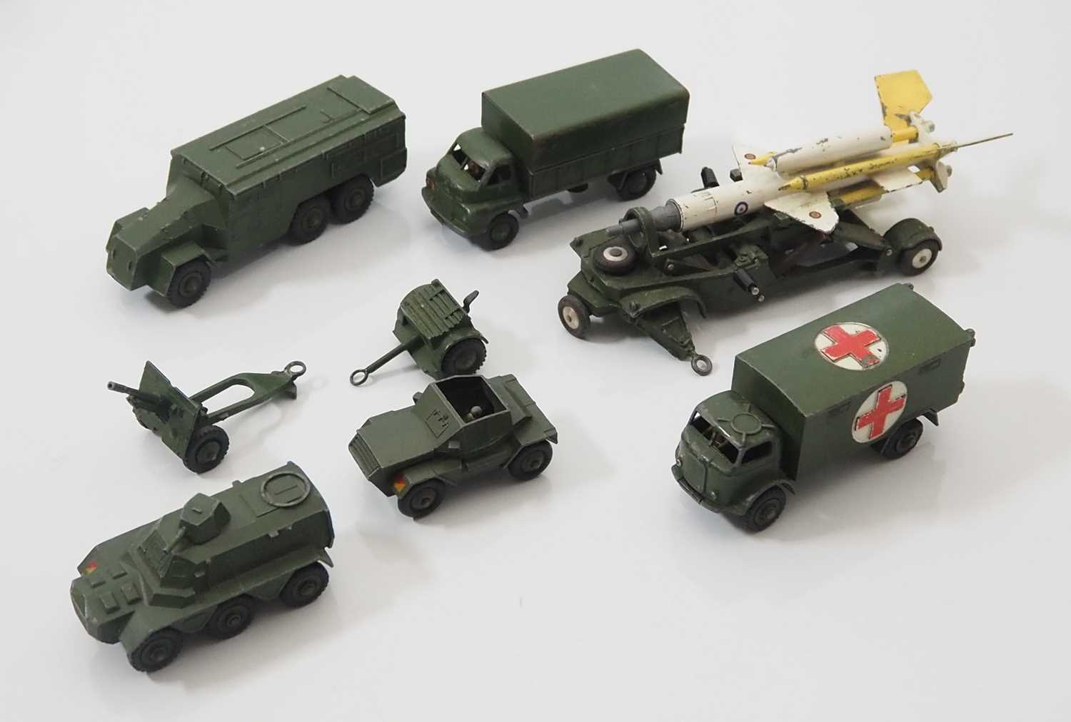 A collection of boxed and unboxed DINKY military vehicles - F/G in P/G boxes where boxed (12) - Image 2 of 5