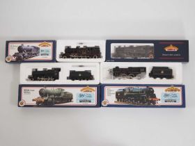 A group of OO gauge steam locomotives by BACHMANN, in BR and LNER liveries - G/VG in G/VG boxes (4)