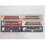 A group of LIMA OO gauge class 47 diesel locomotives in various liveries - VG in G/VG boxes (one