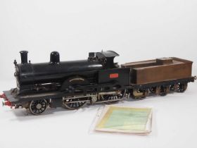 A 3.5 inch gauge live steam scratch built LNWR 'Teutonic' Compound 2-4-0 steam locomotive in LNWR