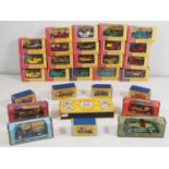 A group of early MATCHBOX MODELS OF YESTERYEAR in various style boxes to include a G-6 Gift Set -