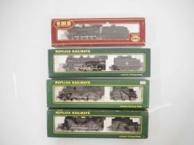 A group of OO gauge steam locomotives by REPLICA and AIRFIX, all in BR liveries - VG in G/VG