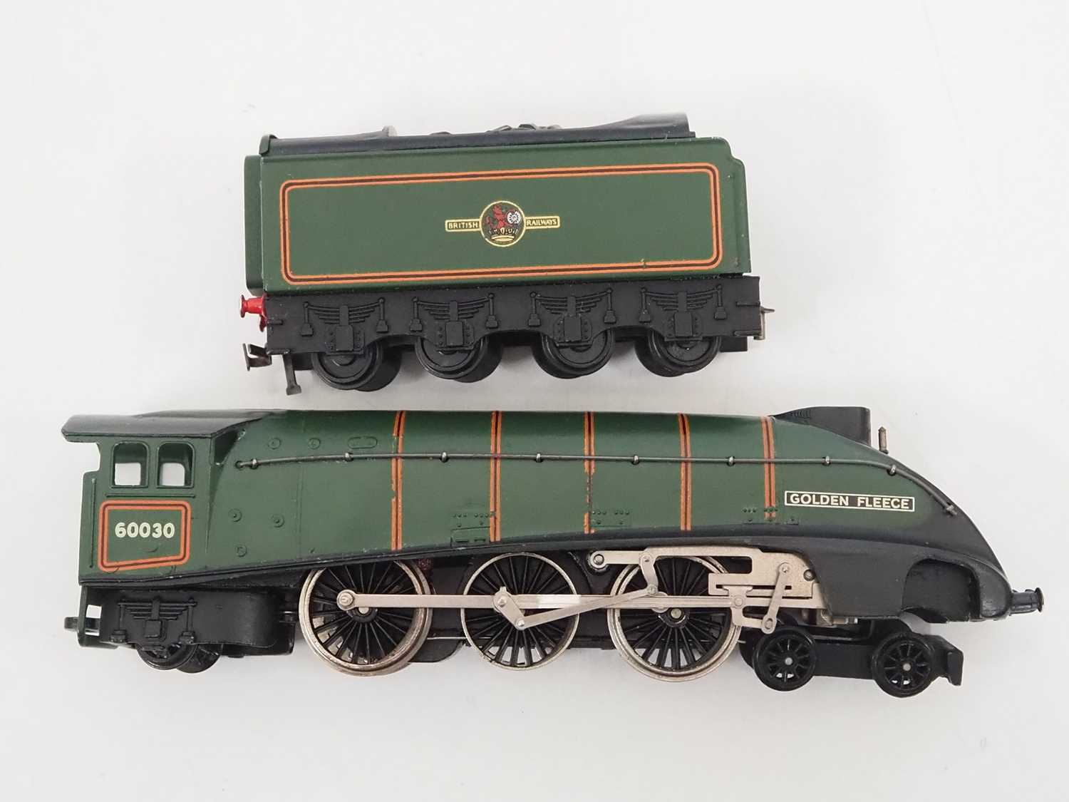 A pair of unboxed HORNBY DUBLO 2-rail OO gauge steam locomotives, comprising a class A4 'Golden - Image 5 of 12