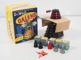 A group of MARX vintage 1960s Dr Who Dalek toys comprising an original 1965 issue battery operated