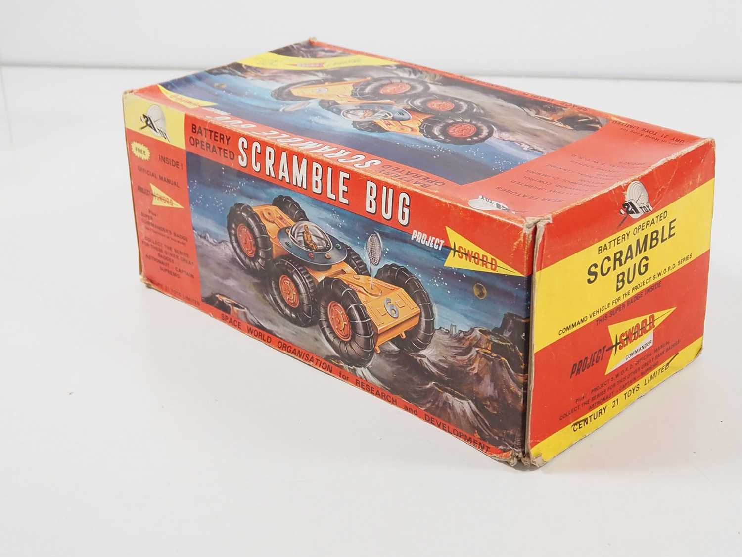 A CENTURY 21 TOYS Gerry Anderson 'Project Sword' battery operated Scramble Bug in original box, with - Image 8 of 9