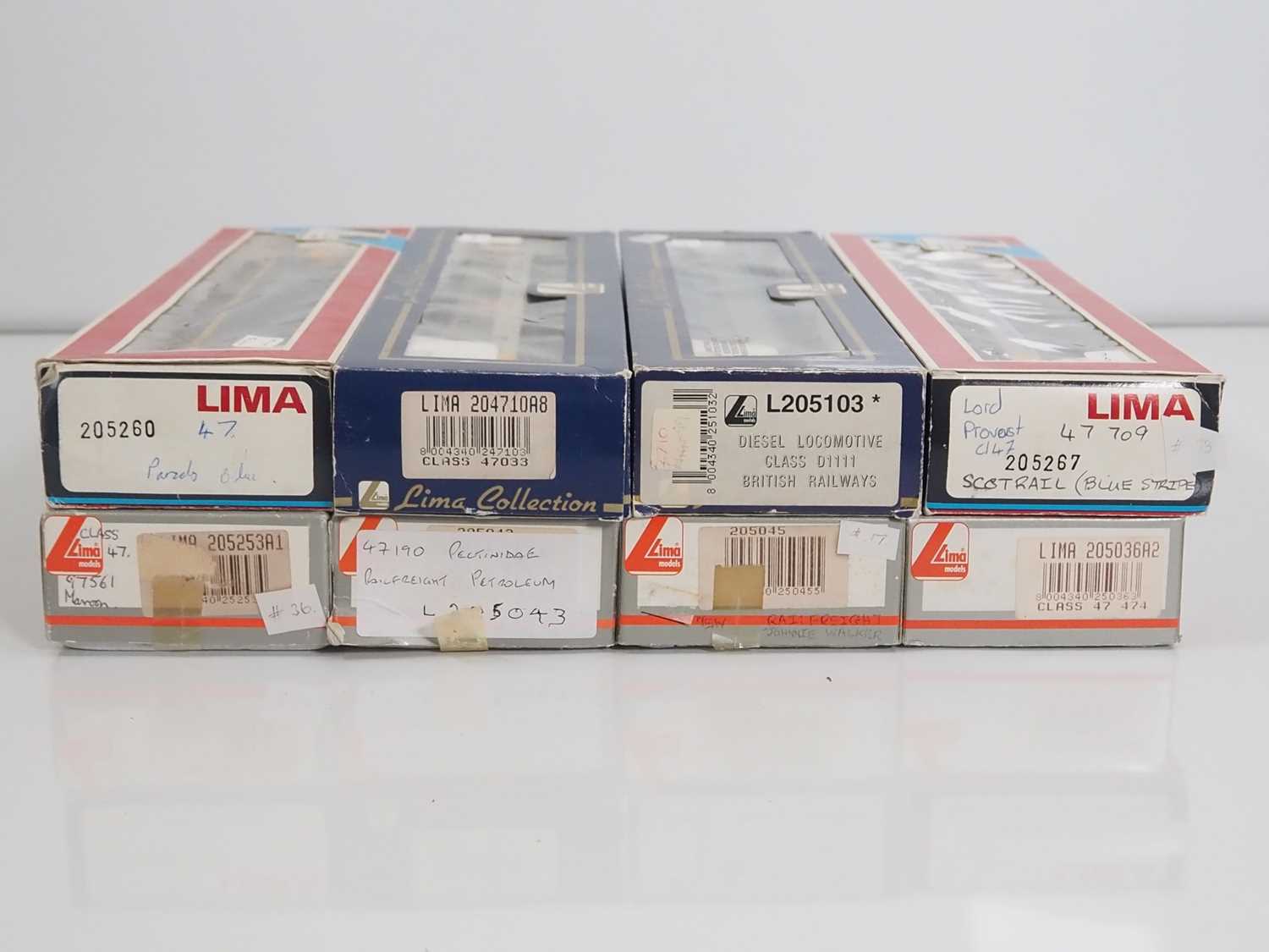 A group of LIMA OO gauge class 47 diesel locomotives in various liveries - G/VG in F/VG boxes (8) - Image 2 of 2