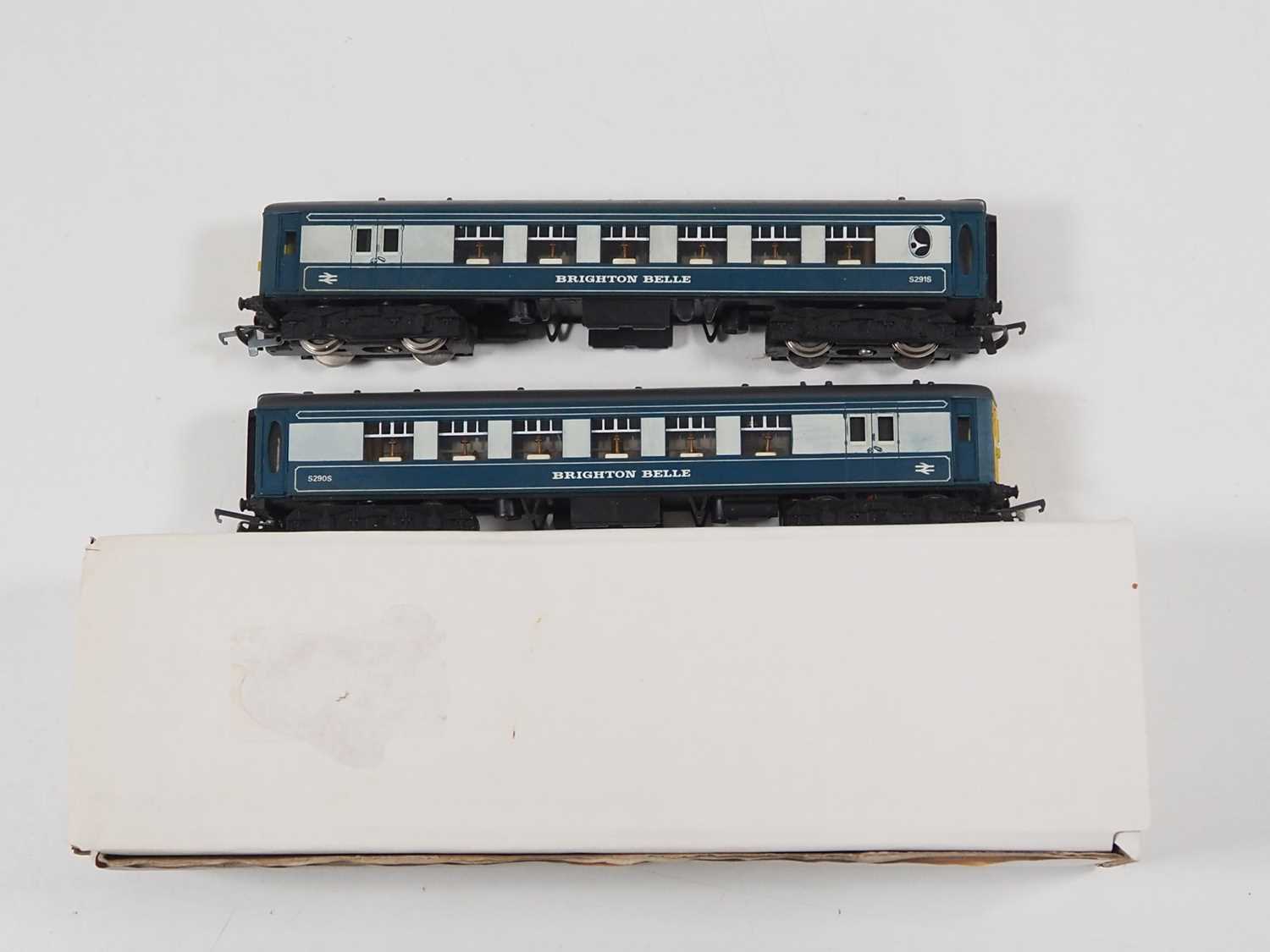 A pair of WRENN OO gauge Brighton Belle 2-car EMU sets, both in blue/grey livery, unboxed - G/VG - Image 4 of 5