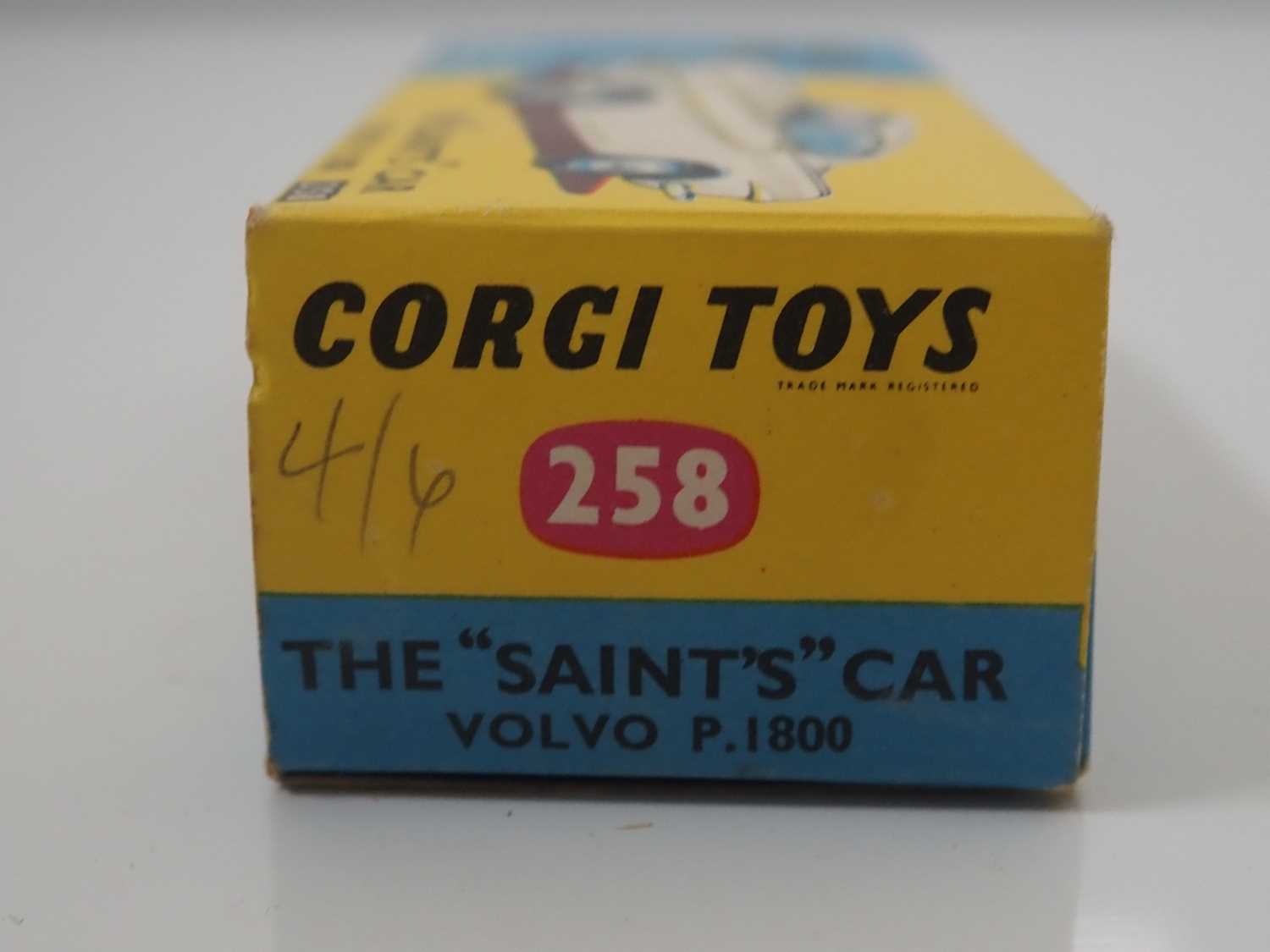 A CORGI 258 diecast 'The Saint's' Volvo P1800 with white body, red interior with figure, silver - Image 5 of 5