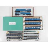 A group of TRI-ANG OO gauge unboxed Blue Pullman vehicles comprising sets in original blue/white (