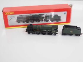 A HORNBY R2728 OO gauge Royal Scot class steam locomotive in BR green livery 'Royal Inniskilling