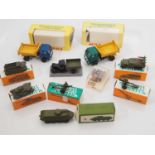 A group of Soviet Union produced diecast vehicles including Military and lorry examples together