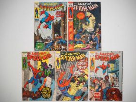 AMAZING SPIDER-MAN #95, 96, 97, 98, 99 (5 in Lot) - (1971 - MARVEL - US & UK Price Variant) -