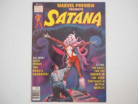 MARVEL PREVIEW: SATANA #7 (1976 - CURTIS) - First appearance of Rocket Racoon (Guardians of the