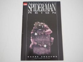 SPIDER-MAN: REIGN #1 (2006 - MARVEL) - Black suit variant cover recalled due to a depiction of a