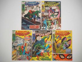 AMAZING SPIDER-MAN #90, 91, 92, 93, 94 (5 in Lot) - (1970/1971 - MARVEL - US & UK Price Variant) -