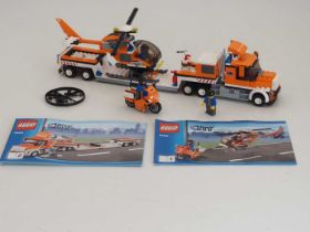 LEGO CITY 7686 - Helicopter Transporter - Appears complete in original box - all items have been