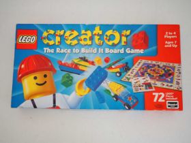 LEGO CREATOR 'The Race to Build It' Board Game - Appears complete in original box with instructions