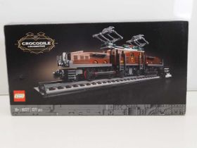LEGO 10277 - 'Crocodile Locomotive' - appears complete in original box - all items still sealed in