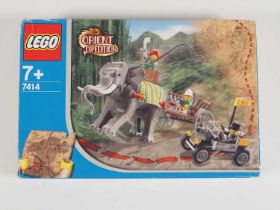LEGO 7414 - Orient Expedition: Elephant Caravan - All packets open - appears complete - elephant ear