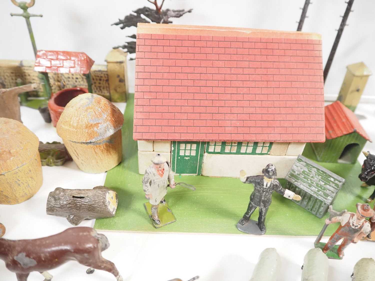 A large quantity of diecast farm animals, figures, buildings and accessories by BRITAINS, TIMPO - Image 5 of 5