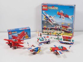 LEGO - CLASSIC TOWN - A pair of Airport sets comprising #6345 Aerial Acrobats and #6615 Eagle