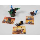 LEGO - CASTLE - A group of three Dragon Knights sets comprising #1732 Crossbow Cart (part complete