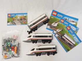 LEGO - CITY #60051 RC Train - High Speed Passenger Train - unchecked, some instructions - unboxed