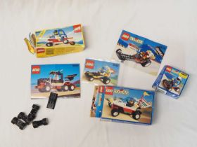 LEGO - CLASSIC TOWN - A group of mixed parts, empty boxes and instructions only for #1760, #6510, #