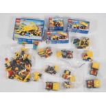 LEGO - A large quantity of parts for construction, train and vehicles sets including #6535 and #