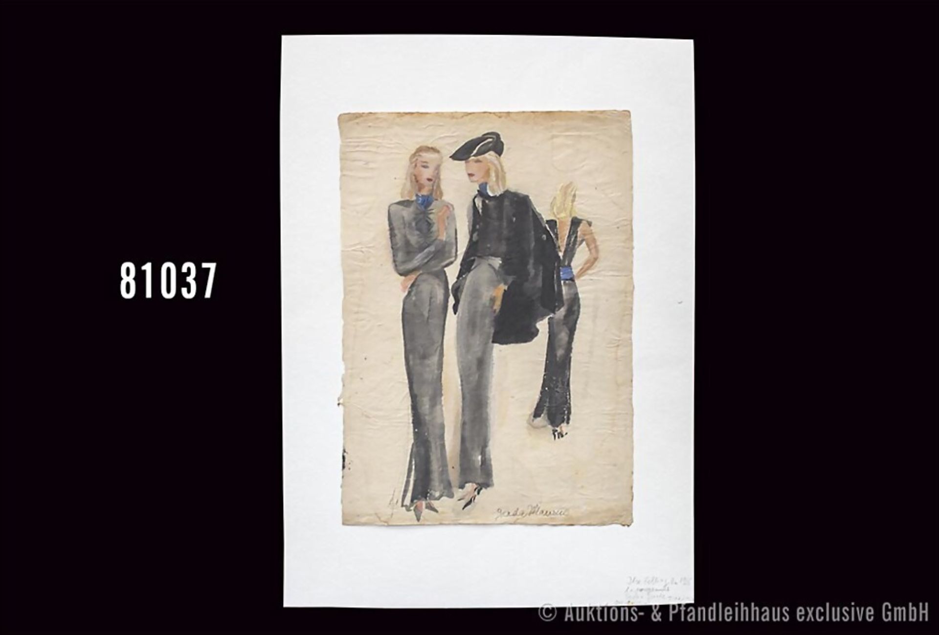 Fehling, Ilse (Danzig-Langfuhr 1896 - 1982 München) Tusche und Gouache auf Bütten, ...