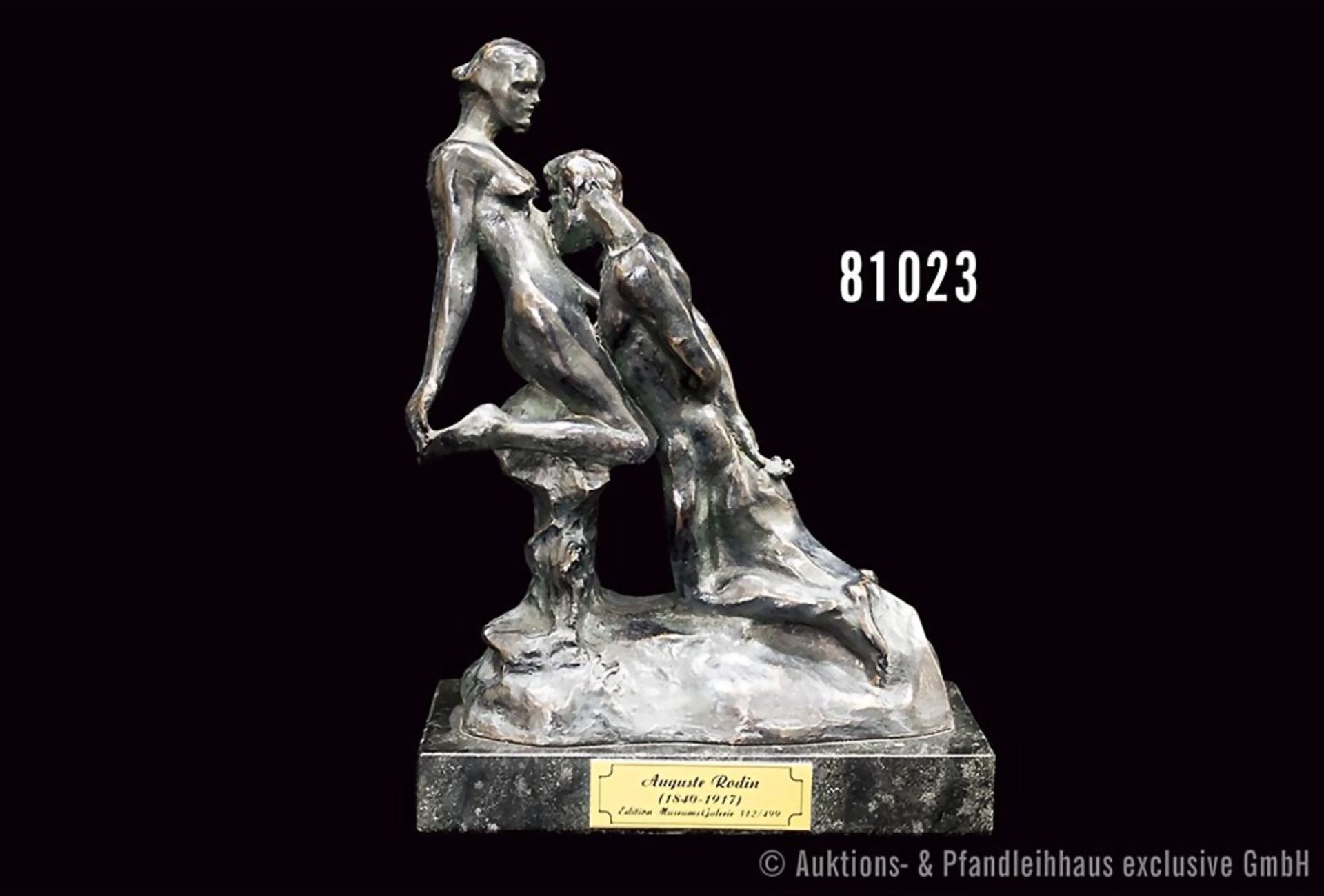 Nach Rodin, Auguste (1840-1917) bronzierter Kunstguss, Edition Museums-Galerie, ...