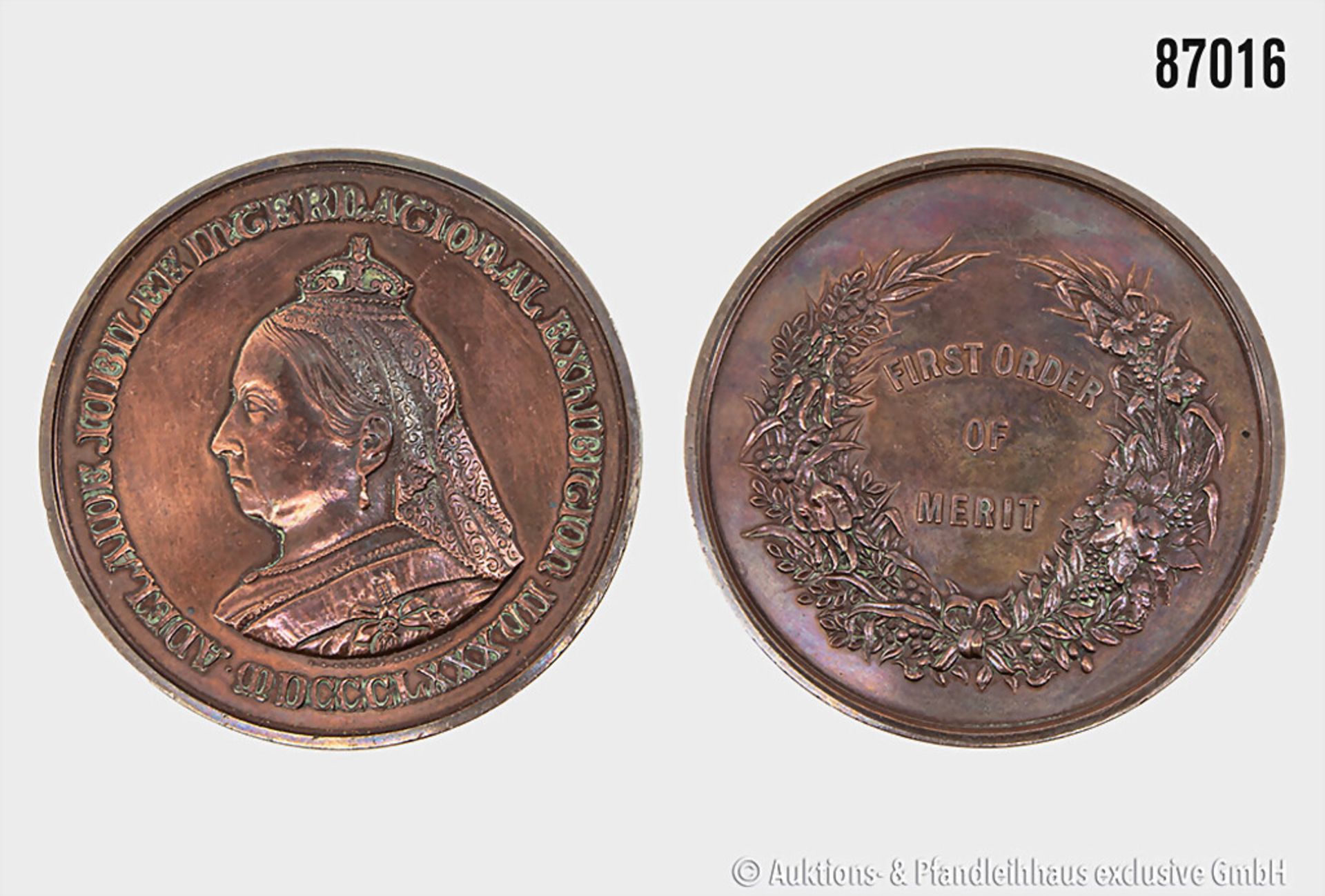 Jubiläums Medaille First Order of Merit, mit schöner Patina in ss - vz, D ca. 7,5 cm, ...
