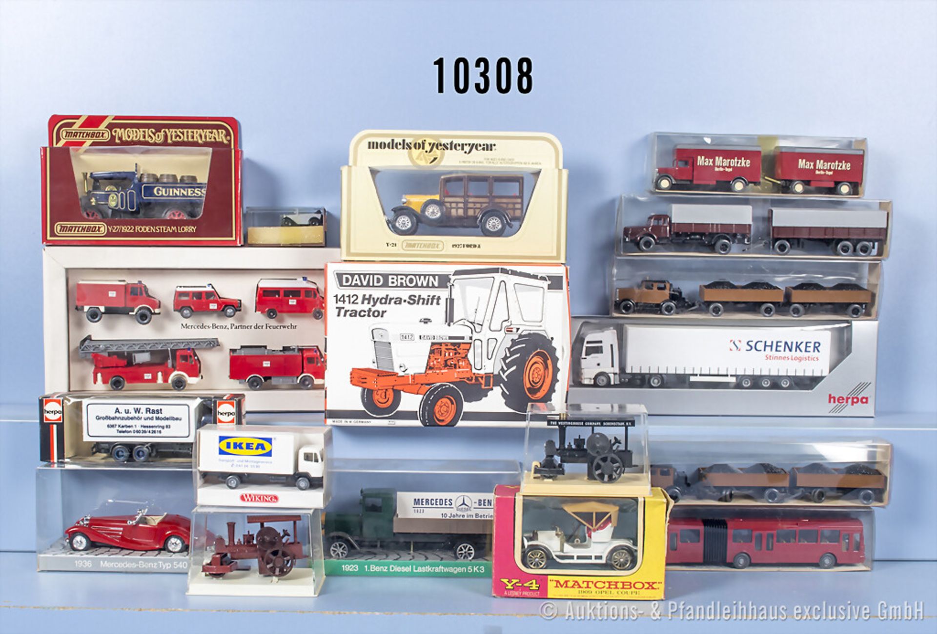 17 Modellfahrzeuge und 1 Setpackungen, Lkw, Busse usw., u.a. NZG, Herpa, Wiking, ...