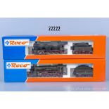 2 Roco H0 Loks, dabei 43221 Schlepptenderlok der KPEV, BN 5461 und 43312 ...