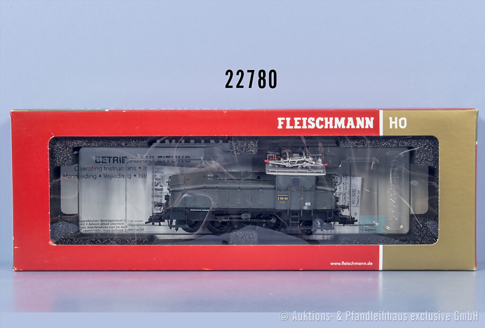 Fleischmann H0 436001 E-Lok der DRG, BN E60 08 mit Digitalschnittstelle, Z 0-1, in ...