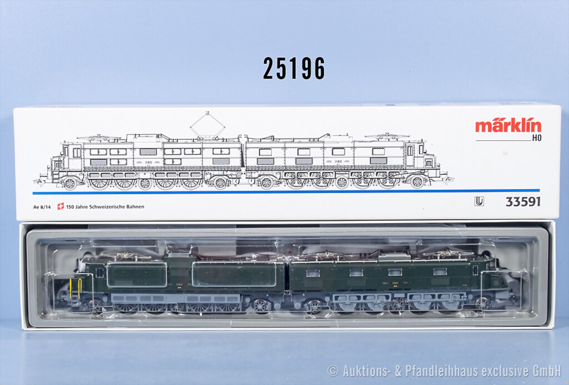 Märklin delta digital H0 33591 Doppel-E-Lok der SBB, BN 11801, Z 1 in ...