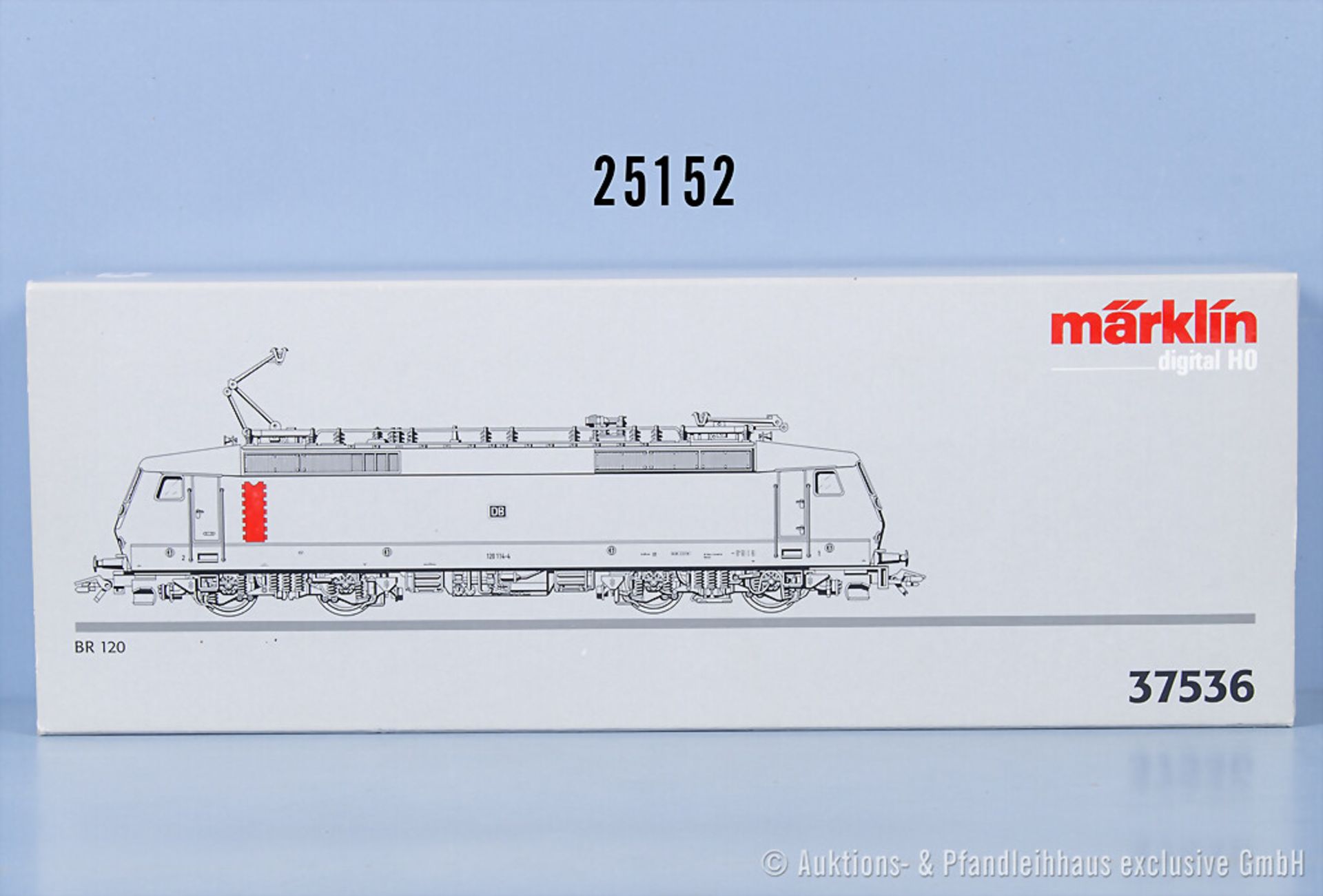 Märklin digital H0 37536 E-Lok der DB, BN 120 114-4, n.A.d.E. mit ESU-Lokpilot auf mfx ...