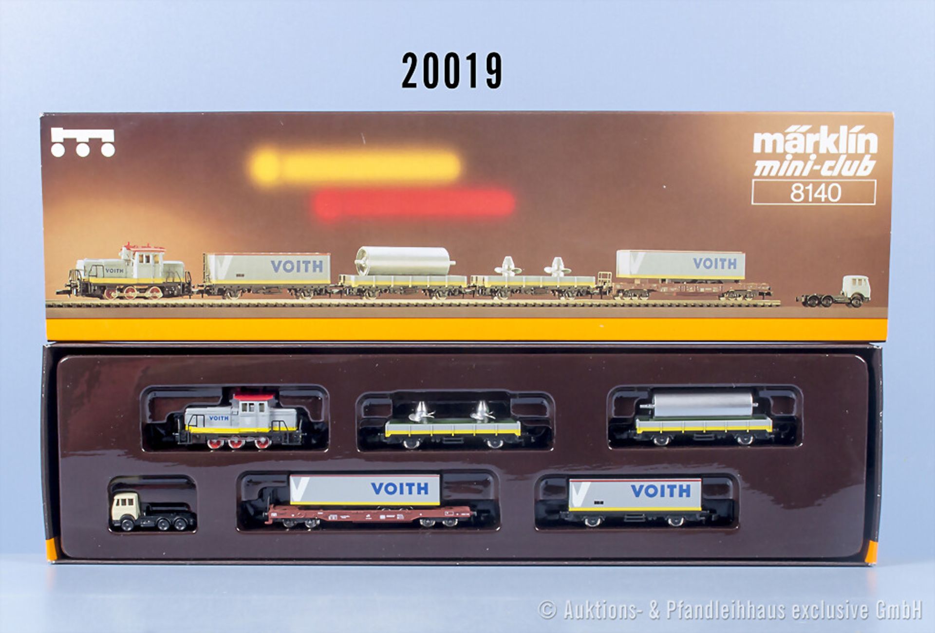 Märklin Spur Z 8140 Zugset "Voith" mit Diesellok BR V60 und 4 Wagen, Z 1-2, in ...