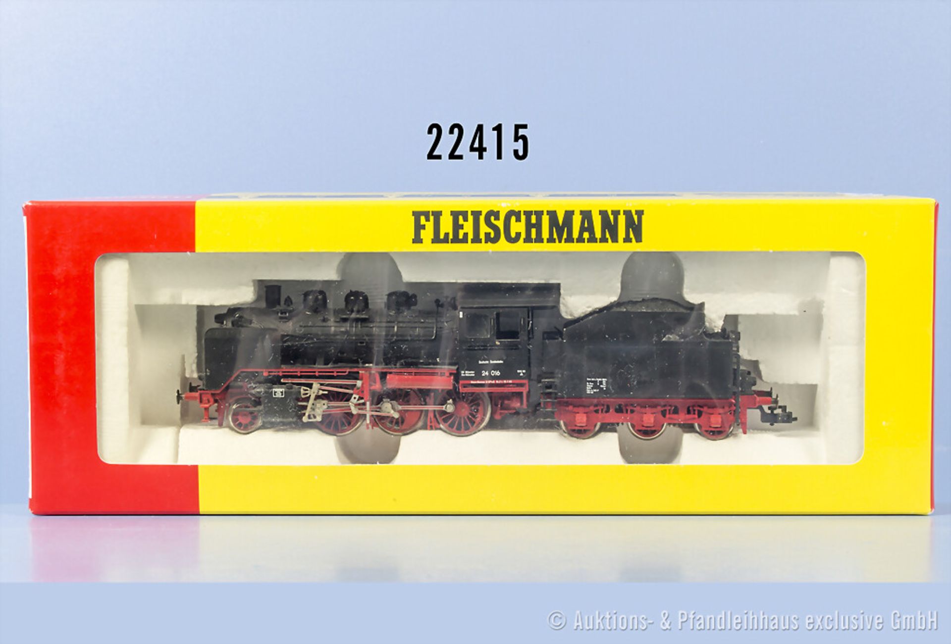 Fleischmann H0 4142 Schlepptenderlok der DB, BN 24 016, n.A.d.E. digitalisiert, Z 2, in ...
