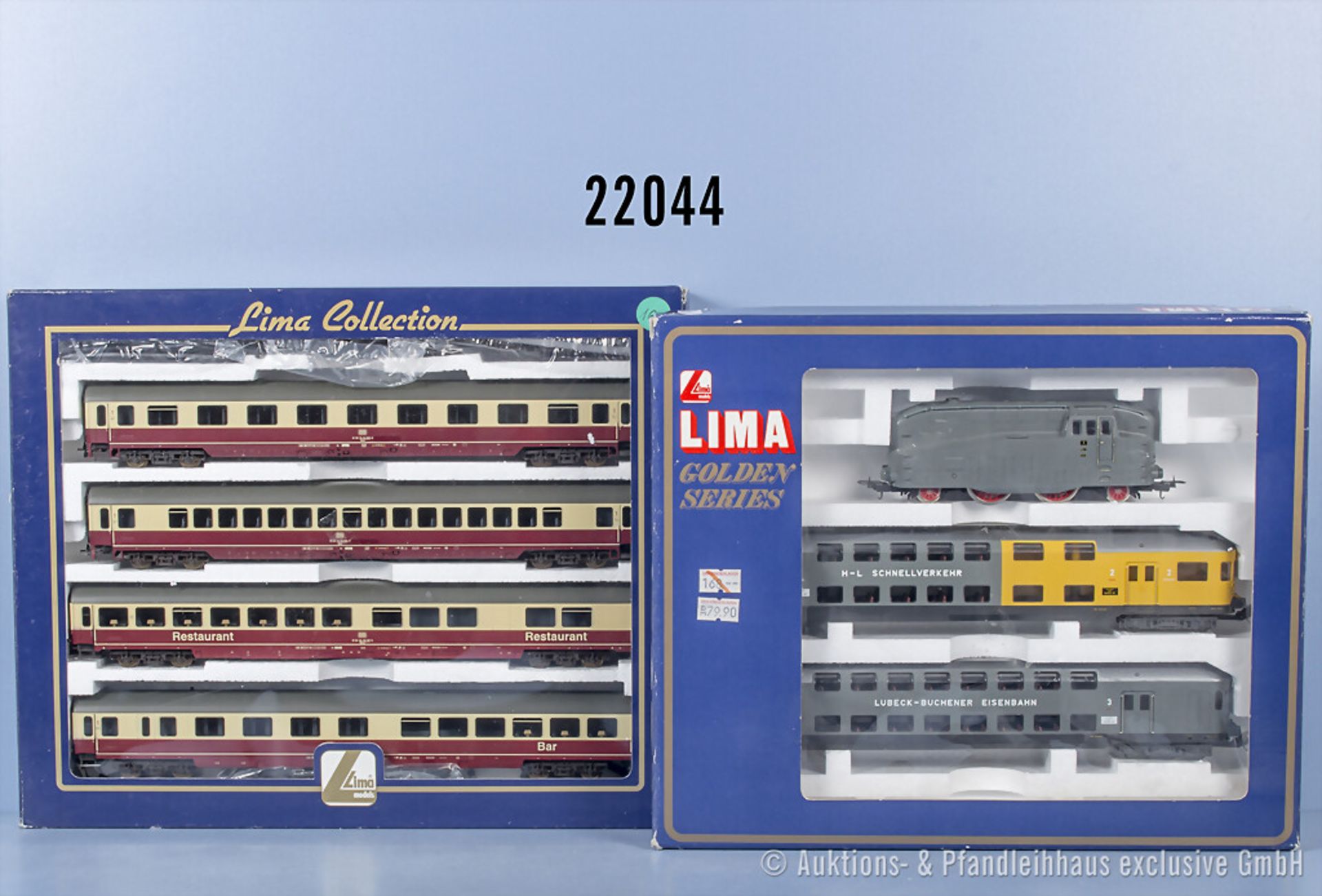 Lima H0 149803 Zugset LBE mit Stromlinien-Tenderlok, BN 1 und 1 2-teiligem ...
