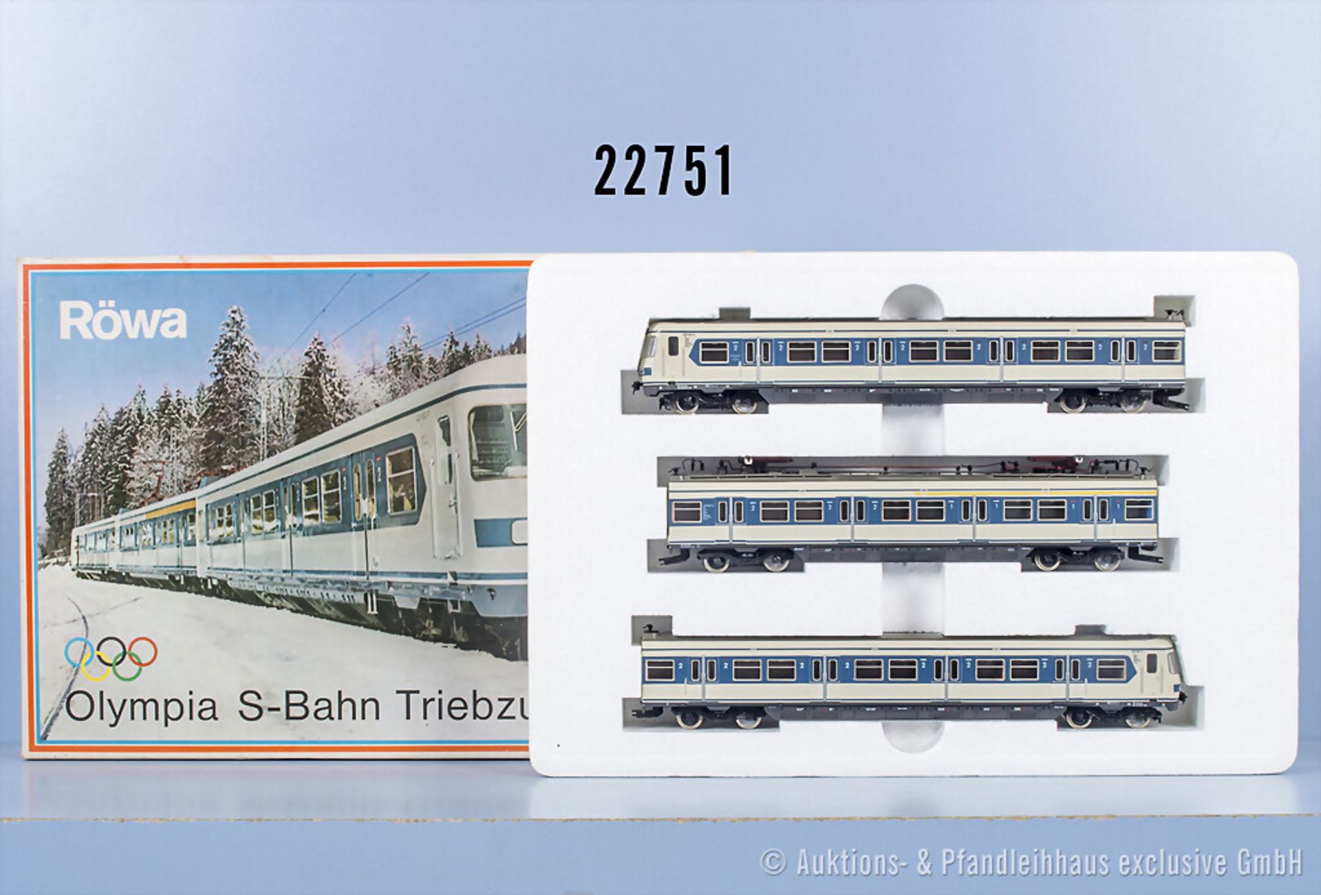 Röwa H0 1301 3-teiliger S-Bahn-Triebzug der DB, BN 420 547-2, Z 2, in ...